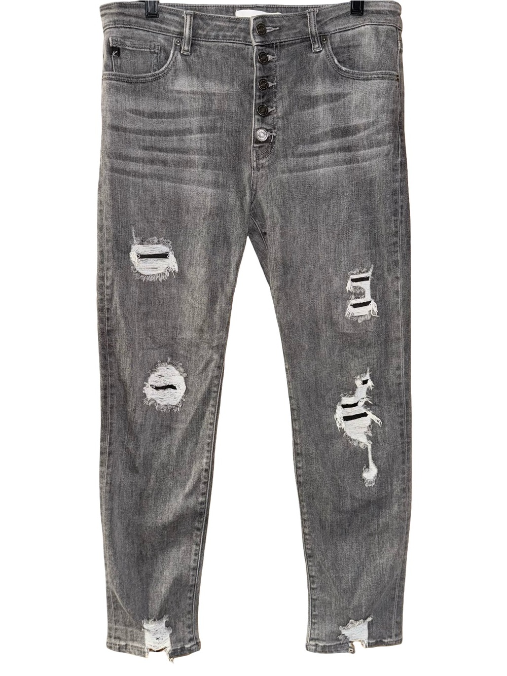 Kancan Janis High Rise Slim Straight jeans Light Gray women’s 13/30